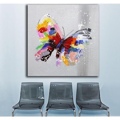 Fashion Oil Painting Beautiful butterfly pop Paiting Home Decor On Canvas Modern Wall Art Canvas Print Poster Canvas Painting