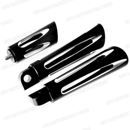 New Black Shallow Cut Foot Pegs&Shift Peg For Harley Touring Dyna Softail Sportster XL