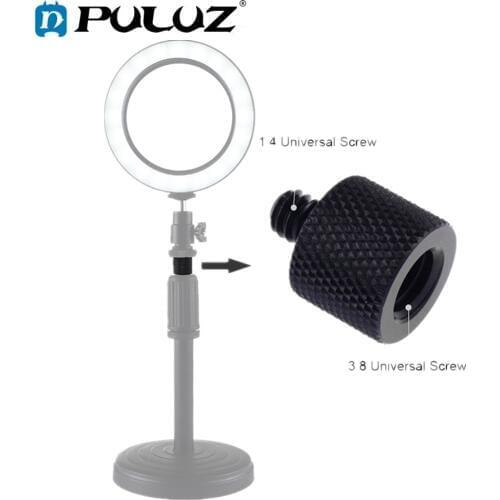 PULUZ 3/8 inch Female Thread to 1/4 inch Male Thread Adapter Screw for Tripod Camera Photo Accessories
