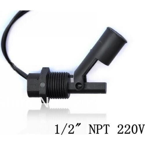 Plastic Side Mounted Liquid Water Level Float Sensor Switch 1/2" NPT 220V ZPC6