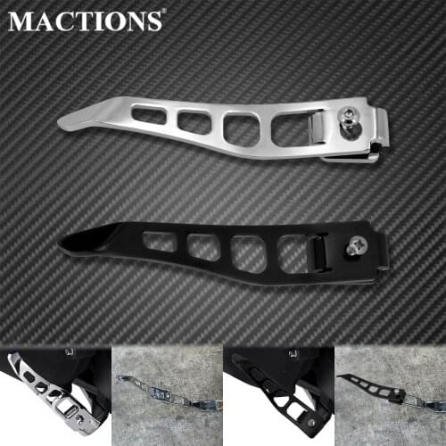 Motorcycle Stand Kickstand Extension Kit Foot Pedal Support Black/Chrome For Harley Dyna 1993-2017 Fat Bob FXDF Low Rider FXDB