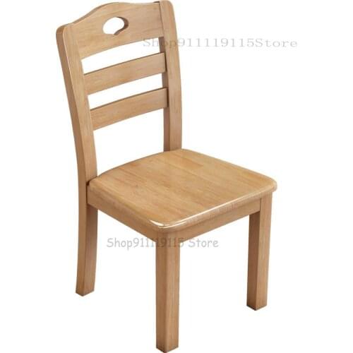 All Solid Wood Dining Chair Back Chair Stool Nordic Dining Chair Household Dining Table Chair Desk Chair Modern Simple Dining Ro