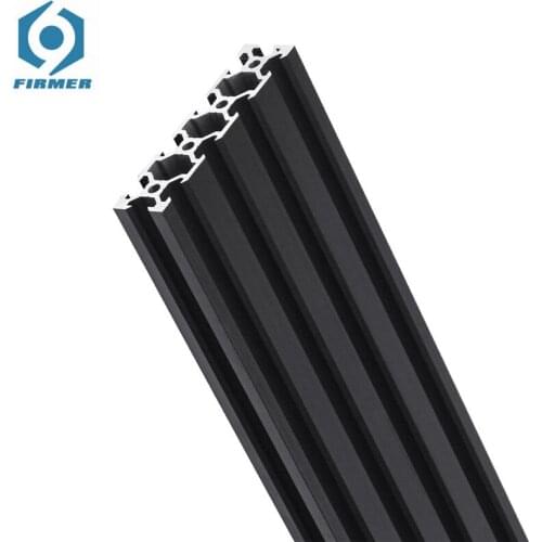 200-1000mm Black 2080 V-Slot Aluminum Profile Extrusion Frame for CNC Laser Engraving Machine Tool Woodworking DIY