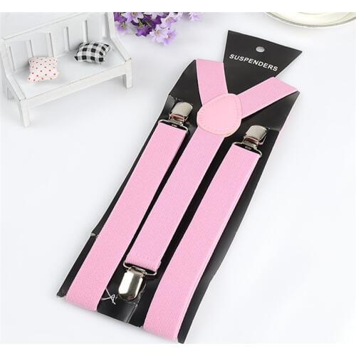Adjustable Braces Unisex Men Women Elastic Y-Back Clip-On Suspenders Colorful Strap Fashion Pants Trousers Shirts Accessories