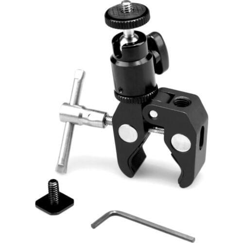 SITOO Clamp Mount Magic Arm w/1/4" Screw Ball Head for Camera Monitor For DSLR Rig DJI Ronin-M LCD Monitor Studio