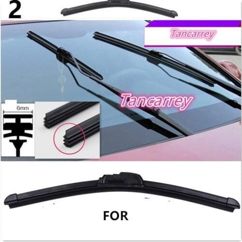 2Pcs/lot Car Windscreen wipers Insert Rubber strip Refill For kia rio x-line rav4 h4 prado 150 land cruiser 200 nissan juke bmw