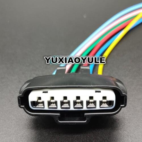 2/4/10pcs/lot 6 Pin/Way Throttle Sensor Plug Connector With Wire Pigtail For Toyota Reiz Crown Corolla Corolla Vios 90980-11858
