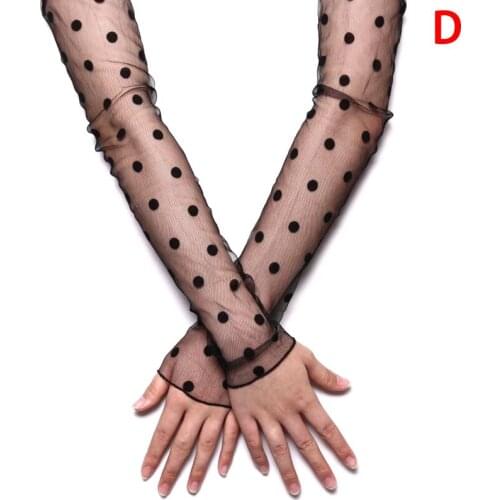 Driving Arm Warmers Sleeves Womens Summer Sun Protection Sleeves Mesh Lace UV Thin Long-sleeved Bike Breathable Cycling Gloves
