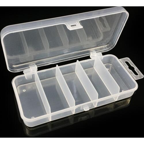 WATERBOY 5 Compartments mini fishing tackle Case Lures Hooks Baits Plastic Storage Square fish box Pesca Fishing Accessories