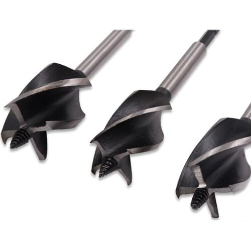 1Pc Woodworking Twist Drill Bit Four-slot Four-blade Support Drill Door Lock Hole Opener Door Lock Reaming Drill Bit Hole Saw