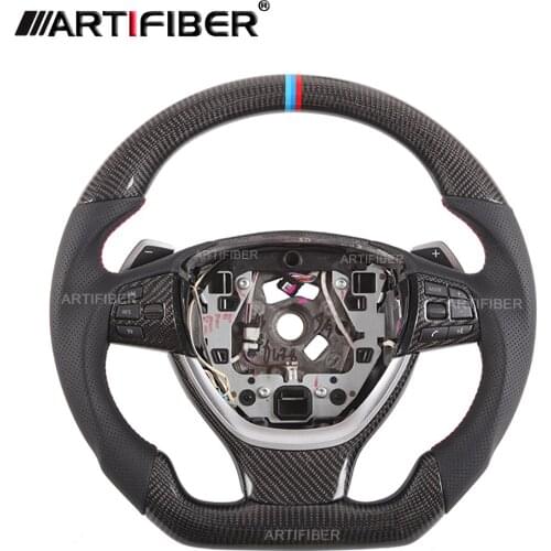 100% Real Carbon Fiber Steering Wheel for BMW 5 Series M Series