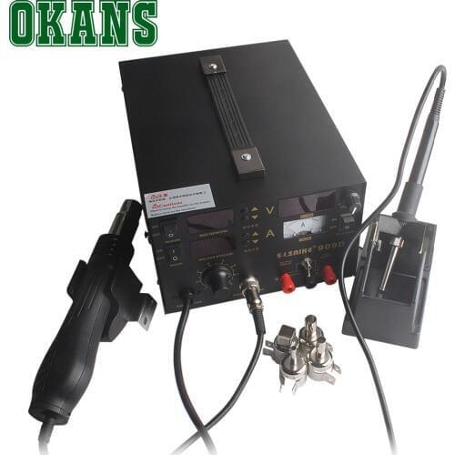 3 in 1 220V SAIKE 909D 700W rework station hot air gun soldering station solder iron