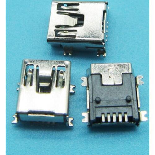 500pcs Wholesale Mini USB female Data Charger Port Power Charging Connector DC jack Power Charger Socket For PS3 Joypad