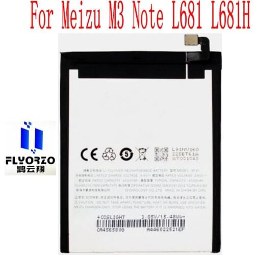 High Quality 4000mAh BT61 Battery For Meizu M3 Note L681 L681H Cell Phone