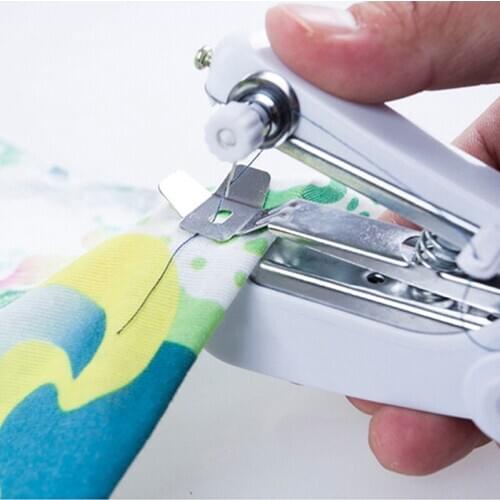 Portable Needlework Cordless Mini Hand-Held Clothes Fabrics Sewing Machine Accessories Multifunction Sewing Tools