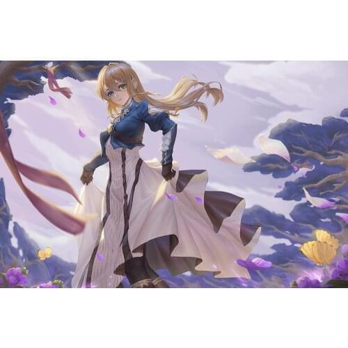 DIY Diamond Painting Violet Evergarden Wall Art Cross Stitch Picture Japanese Anime Role Embroidery Full Round Drill Home Decor