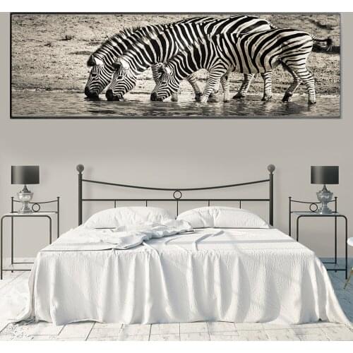 Large Full square round diamond painting Three Zebras drink water diamond embroidery 5D rhinestone mosaic A578