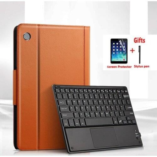 Wireless Bluetooth TouchPad keyboard Case For Huawei MatePad T10S AGS3-L09 W09 T10 AGR-W09 L09 Luxury PU Leather Magnetic cover