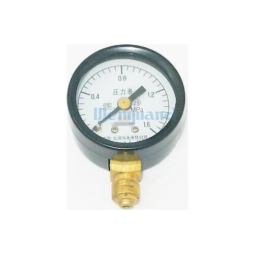 0-1.6Mpa Measurement Range Y-40 Radial Mount M10x1 Air Compressor Pressure Gauge Dial Diam 40mm