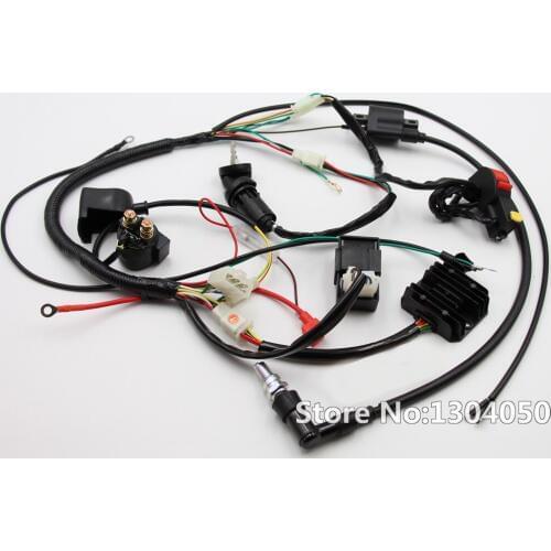 Engine Electrics Wiring Harness Loom CDI Relay Recitifier Ignition Coil Kits Chinese Dirt Bike 150cc 200cc 250cc Loncin Zongshen
