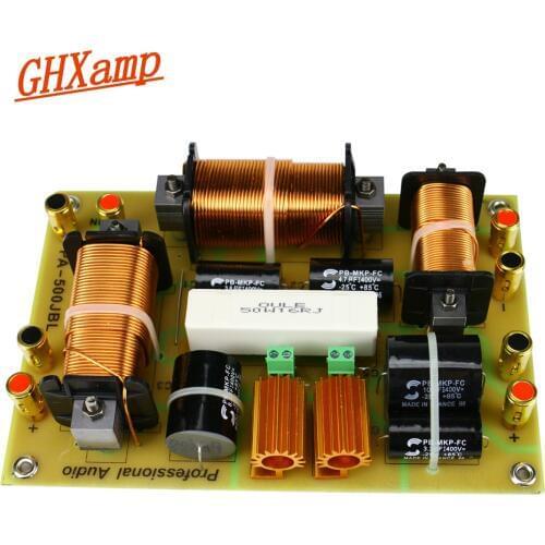 GHXAMP 2 Way Crossover 1500W Treble+ Dual Woofer Speaker Crossover 2500Hz High Power For 15-18 inch Stage Professional Audio 1PC