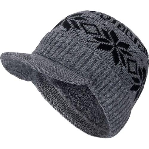 Cotton Add Fur Brim Winter Hats Skullies Beanies Hat For Men Women High Quality Wool Caps Gorras Bonnet Knitted Hat