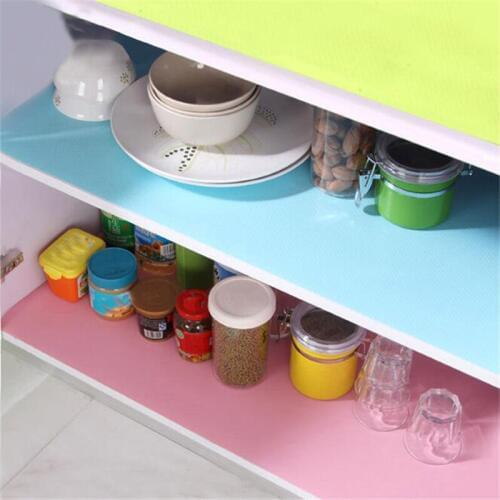 Drawer Mat Non Slip Home Wardrobe Pad Shoes Cabinet Mat Cupboard Placemat Thick Waterproof Moisture Kitchen Stickers Table Pads