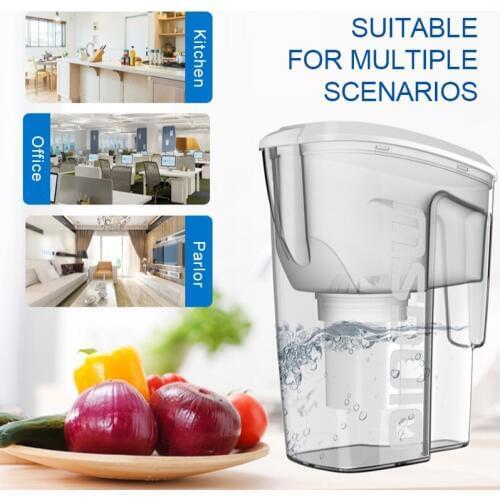 2.5L Large Capacity Activated Carbon Water Pitcher Household Filter Replacement Display Water Filter Jug