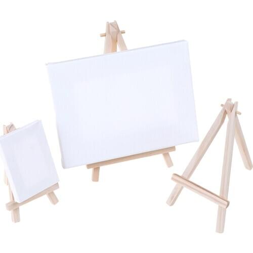 Mini Wood Artist Tripod Painting Easel For Photo Painting Postcard Display Holder Frame Cute Desk Decor