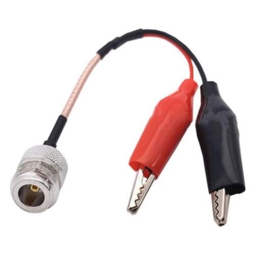 N Female to Dual Alligator Clip Test Connector Pigtail RG316 Cable