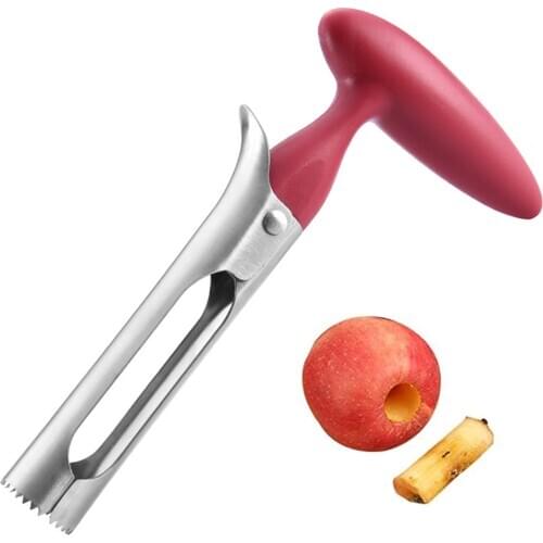 Stainless Steel Apple Corer Pitter Cherry Pear Bell Seed Remover Pepper Twist Fruit Core Remove Pit Kitchen Tool Gadget Stoner