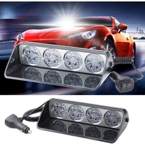 New Car Windshield Super Bright 24 LED Flashing Warning Light Emergency Signal Lamp