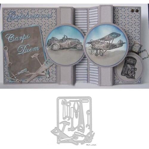 Screw-driver Hammer Tools Metal Cutting Dies Stencils For DIY Scrapbooking Decorative Embossing Cards Handcraft Die Cut Template
