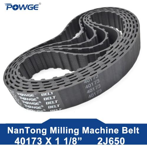 POWGE Nantong Milling Machine synchronous timing belt X6325-2J650 Perimeter=579.6mm 42 Teeth Width 28mm 40173 x 1 1/8" 2J650