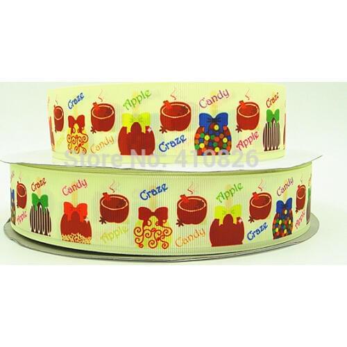 Q&N /OEM 1.5inch 38mm 140916053 Sweet Candy Bows Printed grosgrain ribbon 50yds/roll free shipping
