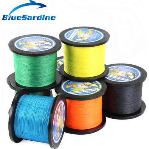 BlueSardine 500M Braided Fishing Line Multifilament PE Braided Wire Fishing Tackle 12LB - 90LB