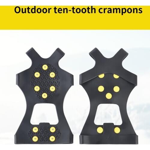 Shoe Crampons Golf Studs Cleats Spikes Grips Anti-Skid Ice Snow Climbing Crampons Cleats 10 Studs Overshoes Sneaker Accessories