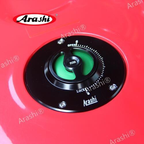 Arashi 108mm Universal For SUZUKI Waterproof Fuel Gas Tank Cap Oil Tank Cover Petrol Case GSXR SV SVS GSR 3 Mounting Spots