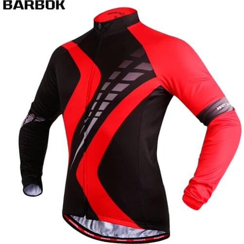 WOSAWE Pro Cycling Jersey Long Sleeve Road MTB Bike Bicycle Jersey Sportswear Breathable Mountain Cycling Clothing