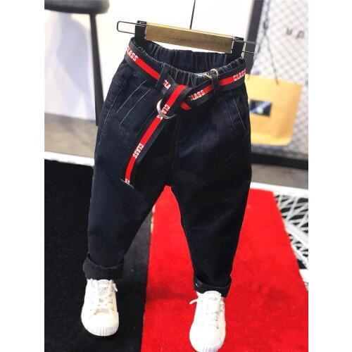 Winter Baby Boys Jeans Pants Kids Clothes Cotton Casual Children Trousers Thickening Warm Pants Boys Clothes 2-6years