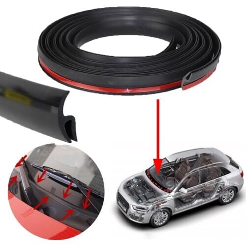 1.7m Sealing Strip Auto Car Front Windshield Panel Car Door Sealing Strips Weatherstrip Edge Trims for BMW E46 X6 Audi Ford
