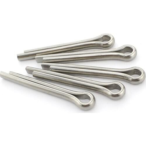 10pcs M6 304 stainless steel opening pins bayonet insert pin whistle Hairpin dowels U-shaped dowel GB91 35mm-100mm length