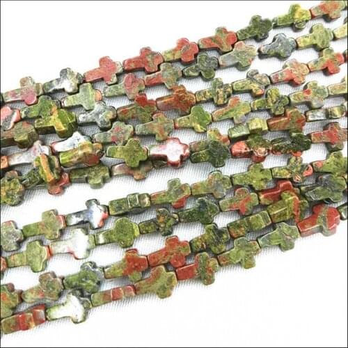 33 pcs/lot nature unakite stone beads diy beads accessories charms beads handcraft accessories DIY jewelry size 8x12mm