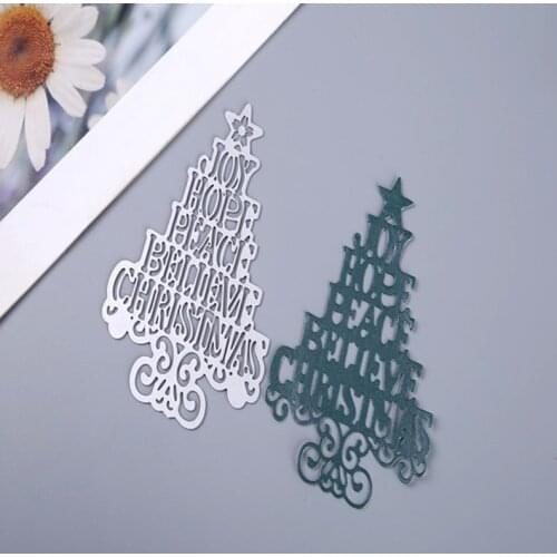 C9GA 3D Christmas Tree Metal Cutting Dies Stencil DIY Scrapbooking Album Paper Card Template Mold Embossing Craft Decoration