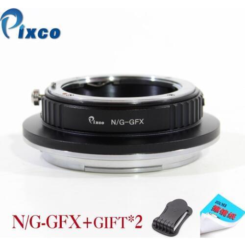 Pixco N/G-GFX Lens Adapter Suit for Nikon G Mount Lens to Fujifilm G-Mount GFX Mirrorless Digital Camera such as GFX 50S