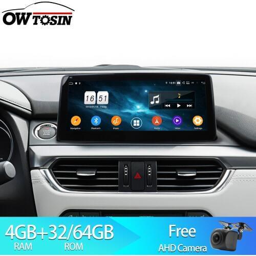 Owtosin Car Radio Multimedia Video Player Navigation GPS Android 9.0 For MAZDA 6 Mazda6 2015 2016 2017 2018 Car 4GB RAM 32GB ROM