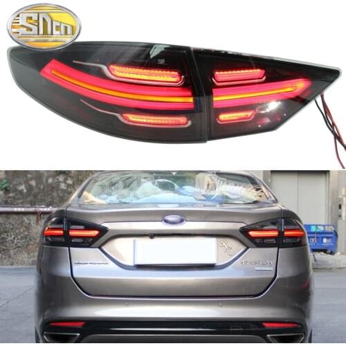 Car LED Tail Light Taillight For Ford Mondeo 2013 - 2016 LED Rear Running Light + Brake Lamp + Reverse + Dynamic Turn Signal