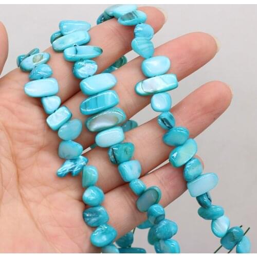 Natural Shell Irregular Rectangular Beads Use For Make Exquisite Ladies' Jewelry Bracelets 8x15-10x20 mm Length 80 cm