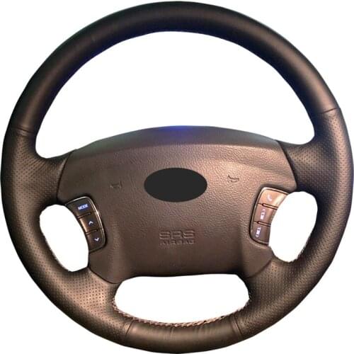 Custom Car Steering Wheel Cover For Hyundai Azera 2005-2010 Sonata NF NFC 2005-2010 Kia Carens 2011/Braid For Steering Wheel