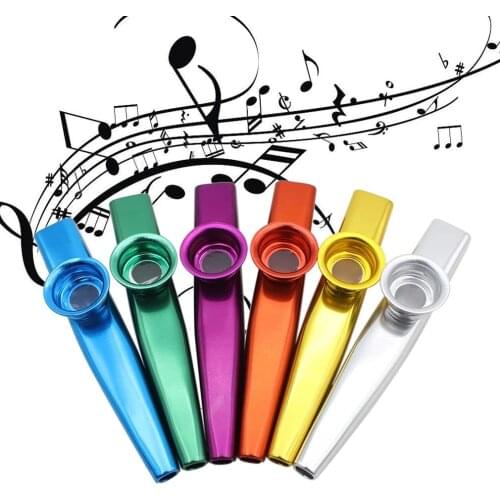 Metal Kazoo Lightweight Portable For Beginner Flute Instrument Music Lovers Woodwind Instrument Simple Design Lightweight